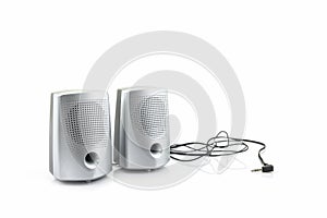 Small computer speakers.