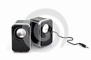 Small computer speakers.