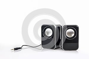 Small computer speakers.