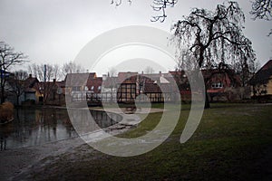 Small cosy houses in Odense, Denmark