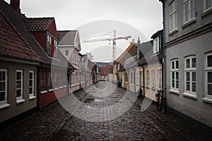 Small cosy houses in Odense, Denmark