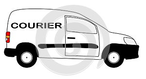 Small Courier Delivery Van