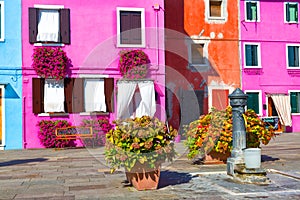 A small courtyard in Burano