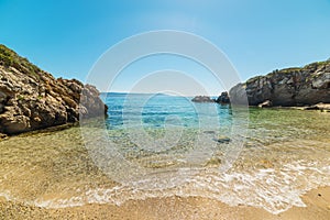 Small cove in Alghero shoreline