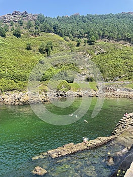 Small cove beach near Pasaia Spain