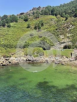 Small cove beach near Pasaia Spain