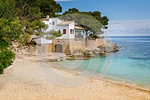 Small cozy beach Cala Gat in Mallorca