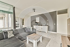 A small cozy living room interior