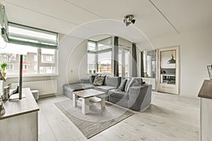 A small cozy living room interior