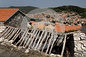 Small Croatian town Blato on island of Korcula, Croatia