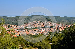 Small Croatian town Blato on island of Korcula, Croatia