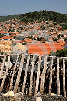 Small Croatian town Blato on island of Korcula, Croatia