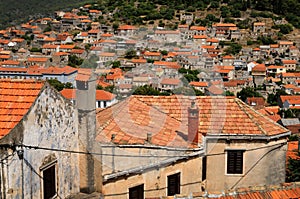 Small Croatian town Blato on island of Korcula, Croatia