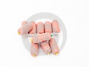 Small custard wrapper, crushed liver mousse, sachet of terrine,