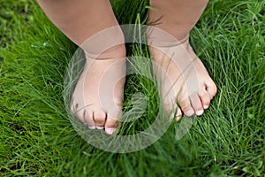 Small cute baby feet.