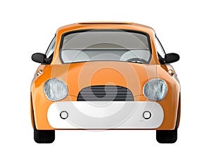 Small cute car front