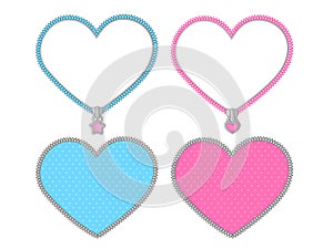 Small cute heart on transparent background. Vector set of graphic elements for LOL doll surprise party style.