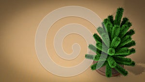 Small christmas tree. 3D render