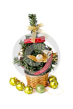 Small decorative Christmas tree