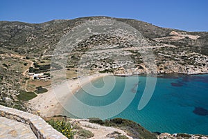 A small, delightful bay with a fine sand beach at the beautiful Greek island of Donoussa.
