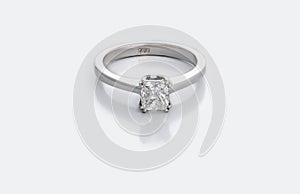 Small Diamond Solitaire Engagement or Wedding Ring