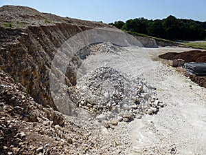 Small disused chalk pit