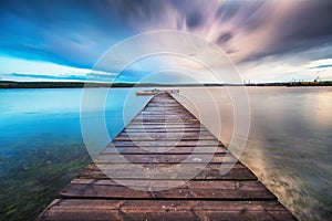 Small Dock and Boat at the lake