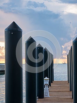 Small dock in Key West, Mallory Square