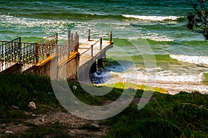 Small Dock In The Public Beach Area