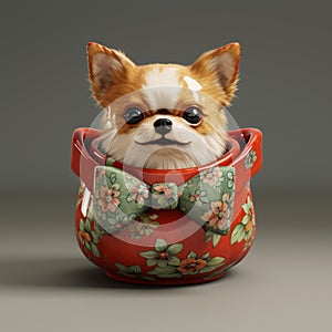 Handmade Flowerpot Pet Harness: Cute And Exquisite Design
