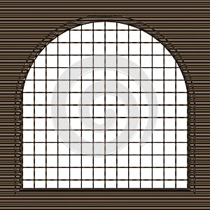 Small dormer window wih sash - 3D illustration