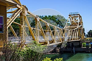 Small Drawbridge Over California Slough