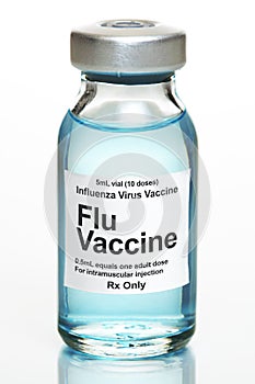 Drug vial with influenza vaccine