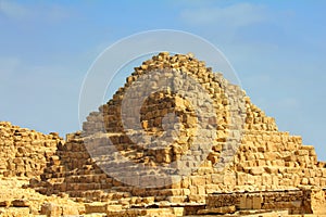 Small egypt pyramid in Giza