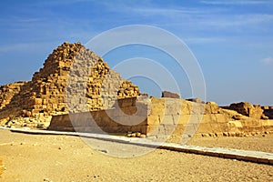 Small egypt pyramid in Giza