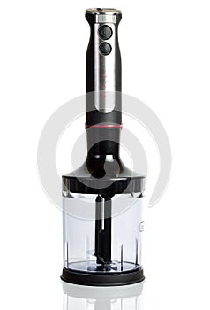 Small electric blender on white