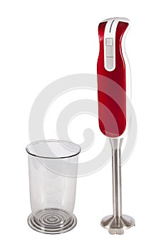 Small electric blender on white
