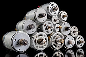 Small electric motors for driving electrical devices. Electric accessories for repairing power tools