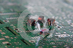 ESD sparks over RF electronics components
