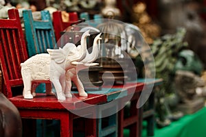 Small elephant figurines