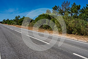 Small empty tarmac road