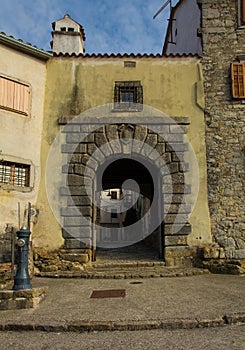 Small Entry Gate in Buzet, Croatia