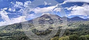 3 Small eruption of Mount Arjuno, East Java.