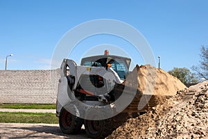 A small excavator Bobcat