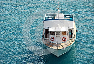Small excursion motor boat photo
