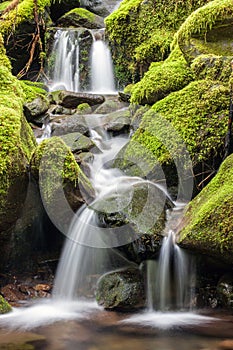 Small falls in the mountains.