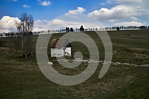 A small farm building on Haj-Nicove