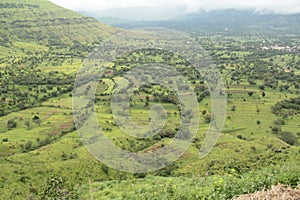 Small farming on the mountain slope