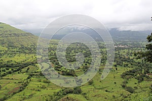 Small farming on the mountain slope