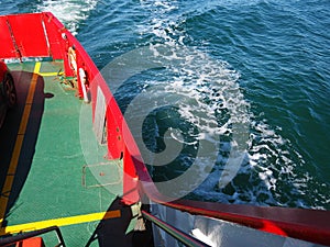 Small ferry boat in Denmark